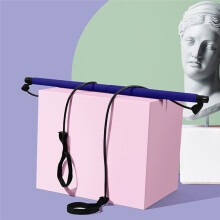 Multifunktionell Pilates Stick Yoga Utrustning Fitness Elastiskt Resistance Band Hushålls Stretch Elastiskt Rep Bälte