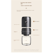 Coffee Grinder Charge Professional Stronger Adjustable Grinding Machine Portable Vacation Travel Cafe Grinder Black