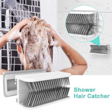 2 Stück Haarfänger Fängt Ausgefallene Haare in der Dusche Auf, Zur Wandmontage, Schützt Den Duschabfluss, Haare für die Duschwand
