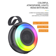 Altavoz Inalámbrico Portátil RGB Colorido Subwoofer Sonido Envolvente Altavoz para PC Teléfono TV Tarjeta TF