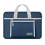 Bolsa Impermeável para Laptop, Bolsa para Tablet, Bolsa Portátil para Notebook, 13,3-14 Polegadas, Azul Escuro + Cinza 2