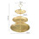 Stainless Steel Multi-Layer Tray Dessert Plate Fruit Plate Snack Plate Display Plate Cupcake Rack Silver 4