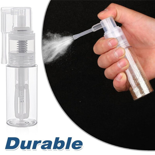 2 Pcs Glitter Duster Sprayer Transparent  Glitter Spray-Bottle Empty Multi-Purpose Empty Plastic Spray-Bottle 50ml 1