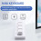 MK424Pro 4-Key  Customized Keyboard+Mechanical   USB+BT+2.4G Connection for Office Game Multimedia White 8