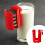 10PCS Cookie Holder Mug Red Cookie Rack Reusable Plastic Cup Side Cookie Organizer Hanging Cookie Storage 6