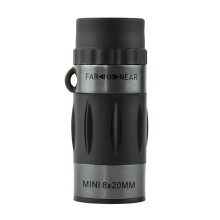 Compact 8x20 Monocular Telescope - Portable High-Definition Scope Ideal for Hiking Camping Wildlife Observation Concerts