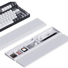 Caja de Almacenamiento de Escritorio Teclado Mecánico Almohadilla de Muñeca Almohadilla de Muñeca de Mano para Mouse Soporte de Palma Muñeca de