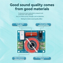 Filtre Filtre Trappeur Audio HiFi Réglable pour Haut-Parleur à Gamme Complète de 4 à 8 Ω de 6,5 Pouces Filtre