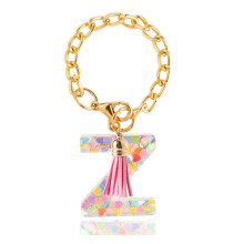 Accessoires de Charme de Lettre pour -Cup 1 Pièces Charme de Poignée de Porte-Clés Initial Mignon pour -Tumbler pour Femmes Filles, Z