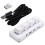 MK424Pro 4-Key  Customized Keyboard+Mechanical   USB+BT+2.4G Connection for Office Game Multimedia White 1
