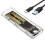 M2 SSD Case M.2 NVME SSD Enclosure Portable USB3.1 Type-C SSD Transparent Hard Disk Case 5Gbps for PC 1
