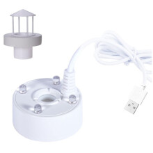 Mist Maker, Osłona Przeciwbryzgowa, Pływający Port USB, 4 Kolorowe Diody LED,   Wytwornica Mgły, Fontanna, Atomizer do Zamgławiania Wody,