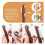 2Pcs Bread Lame Tool Knife Sourdough Scoring Tool with 10 Pcs Replaceable Blades Wooden Handle Lame Slashing Tool 3