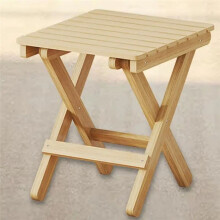 Baqueta Dobrável Pequena, Cadeira Portátil de Madeira, Leve, Banco Dobrável, Descanso para Pés Dobrável para Exterior 28x36x29cm