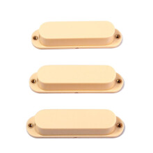 3 Stuks Crème Geen Gat Gesloten Single Coil Pick Covers voor Strat Style Elektrische Gitaar