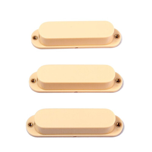3 St Cream No Hole Closed Single Coil Pick  Covers för Strat Style Elektrisk Gitarr