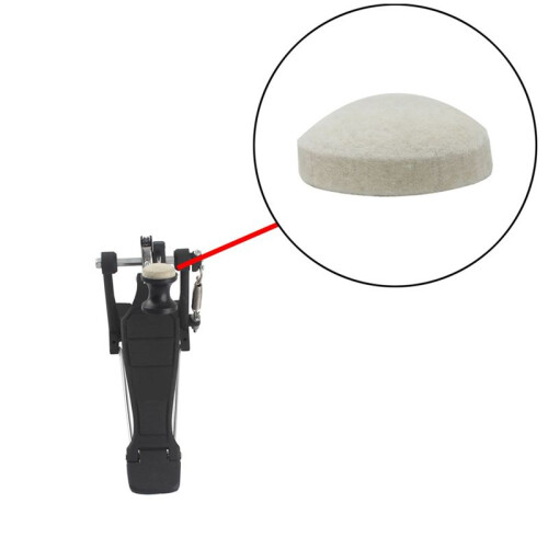Drum Hammer Pad White  Semi-Circular Hammer Pad Drum Accessories 1