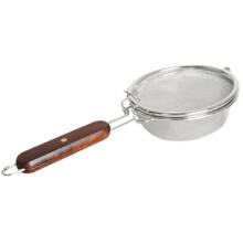 Kaffeefilter, Holzgriff, Edelstahl-KaffeeröSter-Netz, RöStnetz für Gebratene Bohnen, Heim-KaffeeröSter mit Offenem Feuer