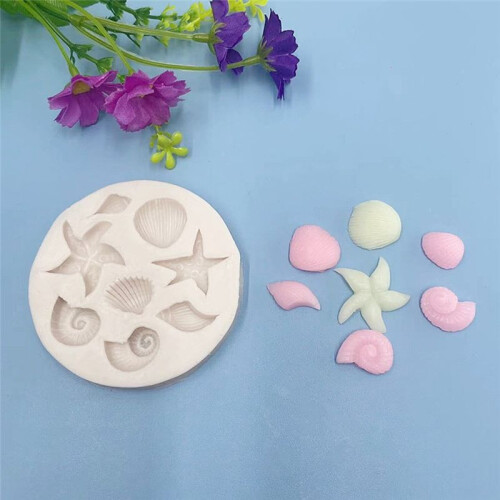 DIY Shellfish and Conch Silicone Mold Baking Cake Decoration Epoxy Mold 1