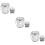 3Sets Pinselhalter Silber Leicht Und Vielseitig 11