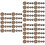60Sets Dunkelbraune Bronze Druckknöpfe Schnappverschluss 6