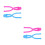 4Stk Kindgerechte Kunststoff -Clips, Bunt Und Robust 10