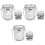 3Sets Pinselhalter Silber Leicht Und Vielseitig 5