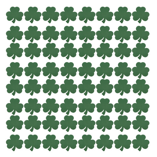 80Stk Wiederverwendbare Shamrock Notizkarten Und Aus