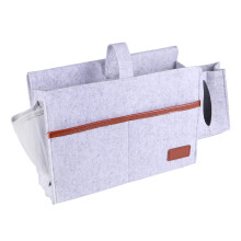 2St Lichtgrijze Bedside Organizer Voor Makkelijk Bereikbare Essentials