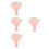 4Stk Verpackungsnetz Mit Welligem Perlenrand Pink Für Sträuße 9