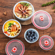 Bento Box Wheat Straw Lunch Box Eco-Friendly Salad Bowl with Lid Can Be Microwave Food Storage Container Creamy-White