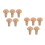 10Pcs Multi-Color Wood Graver Handles Ergonomic Grip for Hand Tools 10