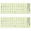 Stickers Clavier Phosphorescents Khaki Usage Bureau Maison 6