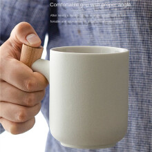 Xícara de Chá de Cerâmica Fosca com Tampa e Filtro Alça de Madeira de  Capacidade Caneca de Café Chá Separação de Água Xícara de Chá