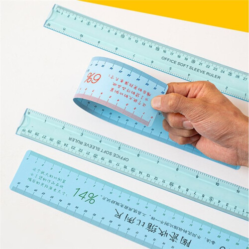 2pcs Ceramic Shrinkage Scale Set Plastic Soft Ruler DIY Ceramic Shaping Multifunctional Drawing Measurer Pottery Tools B 2