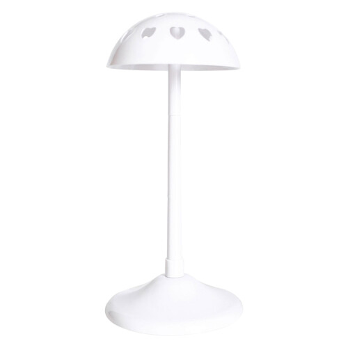 Wit Plastic Pruikenhouder Voor Display En Cosplay
