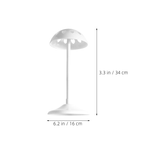 Wit Plastic Pruikenhouder Voor Display En Cosplay 2