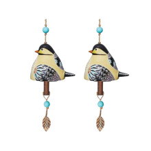 2 STÜCKE Vogelgesangsglocke Vogelgesangsglocke Windspiel Vogelgesangsglocke Gartendekor Hängendes Rustikales Windspiel Windspielteile, C