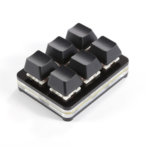 6 Key Customizable Shortcut Keyboard  Keyboard Full Copy and Paste 1 Touch Password Keyboard Black 2