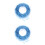 2Rolls Sky-Blue Gift Wrapping Ribbon Leaf Pattern Durable Material 5
