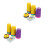 2Sets Stapelbecher Spielzeug Lernspiel Kinder Reaktion Training 6