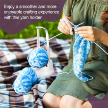 Magnetic Pendulum Yarn Holder Set Yarn Feeder Holder for Knitting and Crochet Wool Genie String Holder Dispenser
