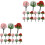 30Pcs Plastic Mini Trees for DIY Sand Table Micro Landscape Decoration 5