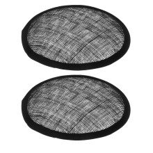 4Stk Strapazierfähige Schwarze Mesh Fascinator Hutbasis Für DIY