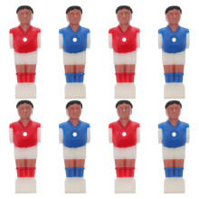 40Stk Robuste Kunststoff Kicker Figuren Mehrfarbig Ersatzspieler Set