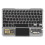 Luminous Wireless Keyboard Rechargeable Touchpad Keyboard  Keypads for Phone PC Tablet Gaming Black 1
