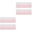 4Pièces Protection Clavier Portable Silicone Rose Pratique 2