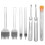 Leather Stitching Chisel Set, Lacing Stitching Punch, Stitching Groover Beveler and Sewing Needles, Leather Crafts Tool 1