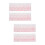 4Pièces Protection Clavier Portable Silicone Rose Pratique 5