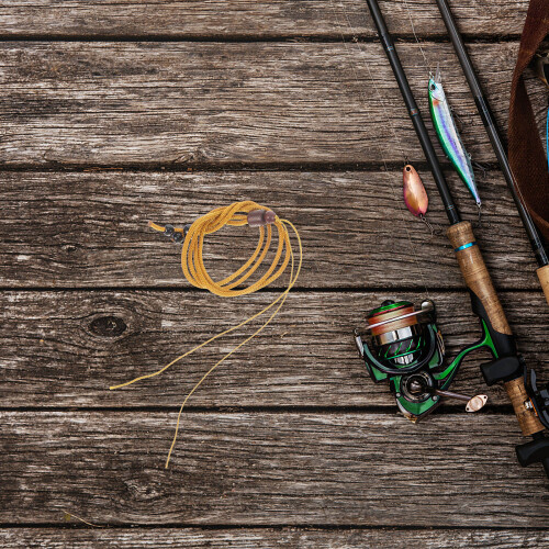 Lanière Tressée Nylon Bois Pour Accessoires De Pêche 1